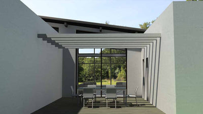 maison contemporaine à toit zinc