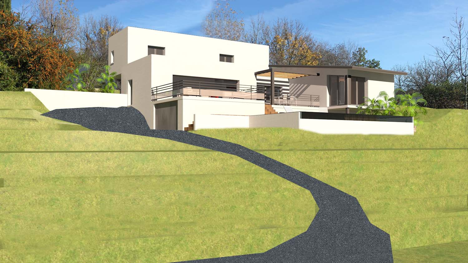 Plan Maison Sur Terrain En Pente Descendante